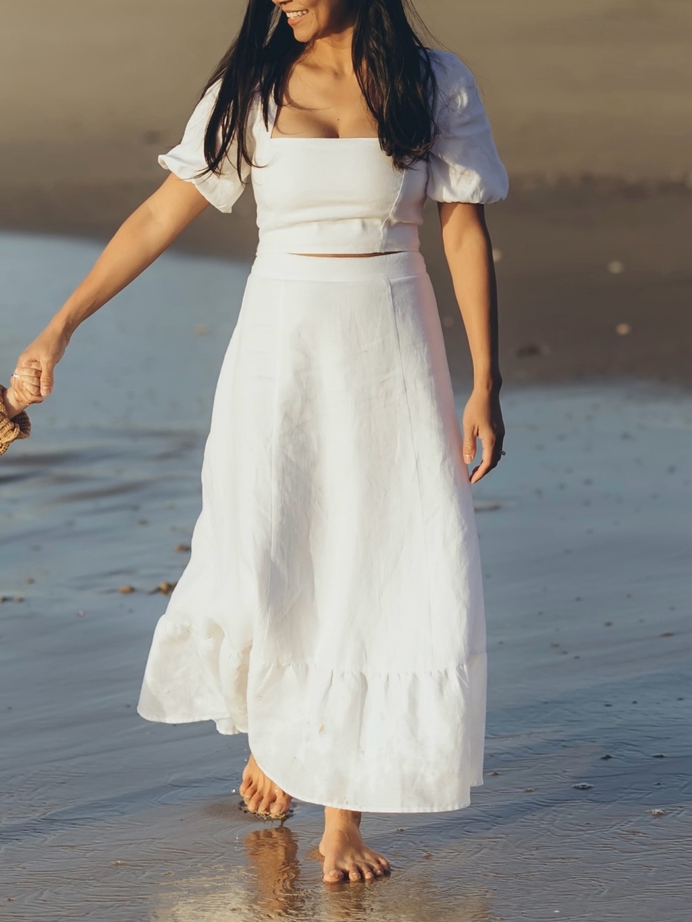 Reformation Yucca linen two piece set